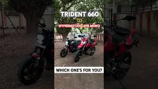 Hypermotard 698 Mono vs Trident 660 &ndash; Which Middleweight Bike Wins? | autoX #shorts