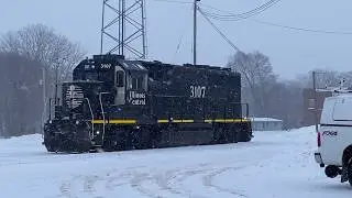 Illinois Central GP40R, Canadian National's Waterloo Yard, January 24, 2020