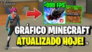 COMO COLOCAR GR&Aacute;FICO DE MINECRAFT NO FREE FIRE PARA TODOS CELULARES XIAOMI, SAMSUNG E MOTOROLA