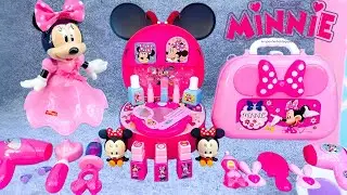 9 Minutes Satisfying with Unboxing Pink  Minnie Mouse Makeup Toys Playset Collection ASMR