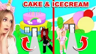 *NEW* CAKE And ICECREAM Food Build Challenge In Adopt Me! (Roblox)