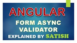 #angular Angular | Async Validator Functions | compose | composeAsync | pattern Validator | #async