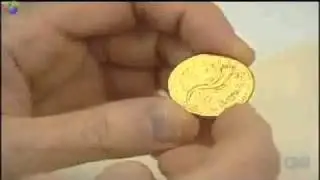 A 2,200 year old rare gold coin discovered in excavations in Israel in 2010