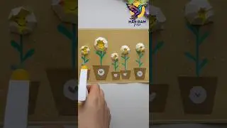 How to make magic Blooming flowers 💐 easy fun for kids activities #Hardam #youtubeshorts