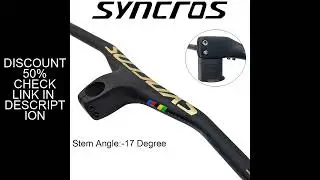 SYNCROS-Integrated Cockpit Handlebar for Mountain Bike, MTB Handlebars, Bicycle Parts, 28.6mm -17 De