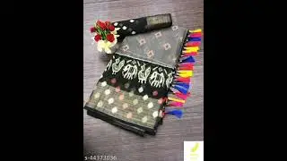 cotton slub sarees 318 rs