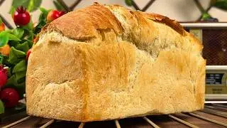 Самый простой хлеб с маслом: без замешивания! Вкуснее, чем магазинный.