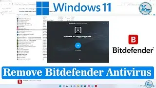 ✅ Windows 11 - How To Remove Bitdefender Antivirus - Uninstall And Removal Tool