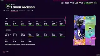 New *Gold* 99 Lamar Jackson!! MUT 22