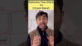 Mahindra Thar ROXX vs Citroen Basalt #automobile  #citroen #citroenbasalt #mahindra #mahindrathar