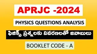 APRJC - 2024 PHYSICS QUESTIONS ##BOOKLET CODE - A##