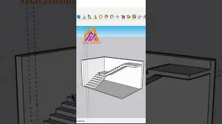How to Create Stairs in SketchUp | Beginner Tutorial #sketchup #architects #sketchuptutorial