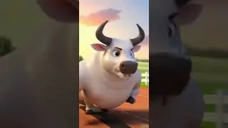 Cow aur Bull ki race #subscribe