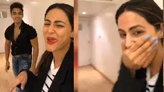 Hina khan and Luv tyagi romantic and cute live video
