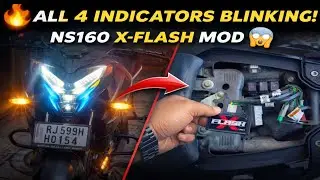 NS160 X-Flash Mod 😎 | All 4 Indicators Blinking | Hazard Light Install