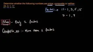 Recognising prime and composite numbers (Hindi) | Class 6(India) | Khan Academy