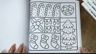Relaxing Holiday Coloring ASMR &bull; Marker Sounds