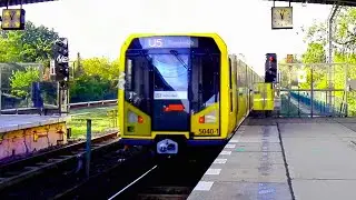 🚇 BVG H departing BIESDORF-S&Uuml;D (Berlin U-Bahn)