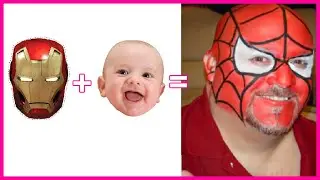 SIÊU ANH HÙNG PHIÊN BẢN MẶT NẠ | SUPERHEROES AS FACE PAINT