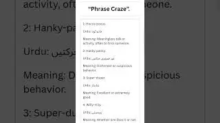 🗣️ Phrase Craze: Unleash the power of words! Dive into fun, quirky phrases.#phrasecraze #languagefun