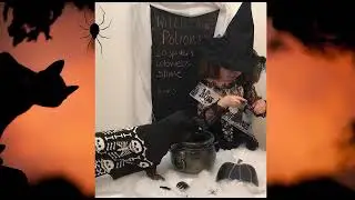 Spooky Halloween Chalkboard on a Roll