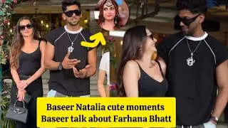Baseer Ali and Natalia together cute video talking about Farhana / Bigg boss 19 Baseer Ali