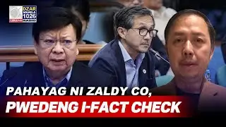 Baka pwedeng i-FACT CHECK, baka may KATOTOHANAN &mdash; Sen. Marcoleta sa pahayag ni Zaldy Co vs Romualdez