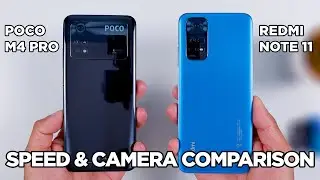 POCO M4 Pro vs Redmi Note 11 SPEED TEST & CAMERA Comparison | Zeibiz
