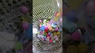 Pouring Sound of assorted cute beads #shorts #beads #pouring #sound