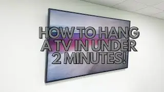HOW TO HANG A TV IN UNDER TWO MINUTES USING THE T-BOLT PLASTERBOARD FIXING!