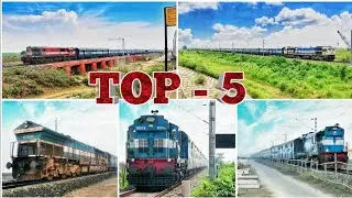 Top 5 Longest Coaches Train On Bandel - Katwa - Azimganj - New Farakka Route || Indian Railways