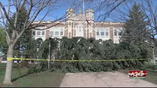 A look at storm damage near Augustana University