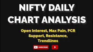 Nifty 25 April Chart Study, Maxpain, Price Action, FII DII Data, Open Interest #nifty #trading