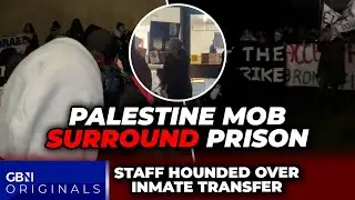 WATCH: Gaza mob surround UK prison and HOUND staff over Palestine Action inmates as police called