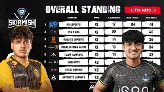 Skyesports Skirmish Series | Semifinals Day 1 | Overall Standings🔥 #bgmi #skyesports #pubgmobile