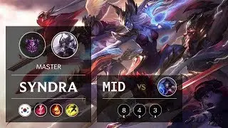 Syndra Mid vs Ahri - KR Master Patch 9.13