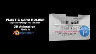 Plastic Card Holder | Especially Design For Vehicles | 3D Animation | Blender Product Animation