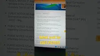 11 Sep. CUET PG exam's 28.08.2022 public notice