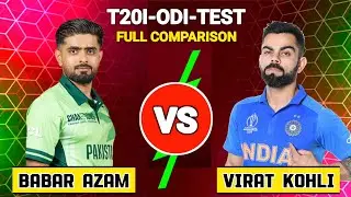 Virat Kohli 🆚 Babar Azam | All Format Batting Stats Comparison