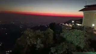 Winter line view from mussoorie 