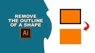 how to remove the outline of a shape in Illustrator
