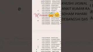 University of Hyderabad | First merit list 😱😊😊😊🎉🎉#univ.of hyd.