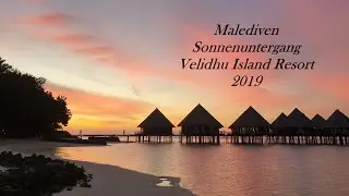 Malediven/Maldives Urlaub Sonnenuntergang 2019 Velidhu Island Resort DJI Spark Drohne