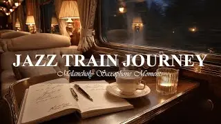 Luxury Jazz Train 📖 Candlelight & Reading Moments | Vintage Saxophone for Study, Sleep & Relax