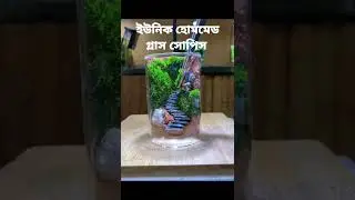 #easy home made glass showpiece 🌲♻️✅#easy hand craft #art and craft #youtubeshorts#shorts