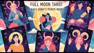 Full Moon Tarot: Each Zodiac's Power Move ... WATER, EARTH, FIRE, AIR