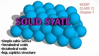 Part 5 NCERT Class 12 Chemistry Chapter 1(Explained in Malayalam)SOLID STATE