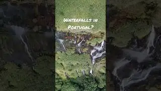 Waterfalls in Portugal??? #travel #adventure #portugal #azores #waterfall #travelvlog #drone