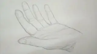 Como Dibujar una MANO Abierta REALISTA Paso a Paso