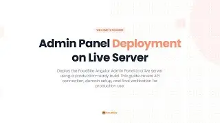 FoodBite Admin Panel Deployment on Live Server | Angular Production Build Guide